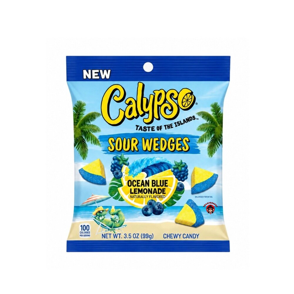 Calypso - Sour Wedges - Ocean Blue Lemonade